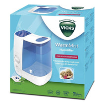 Vicks Warm Mist Humidifier - Blue/White