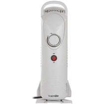 Warmlite 5 Fins Compact Oil Filled Radiator With Adjustable Thermostat 650 W - White