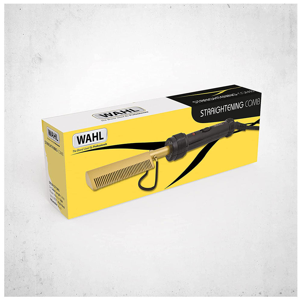 Wahl Afro Electric Hot Comb/Straightening Comb - Gold/Black