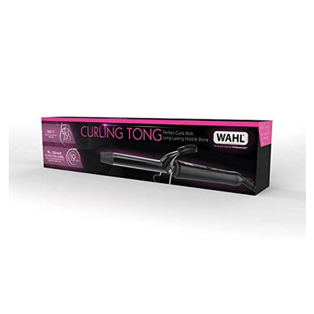 Wahl Ceramic Steel Hair Curling Tongs 200°C Quick Heat 13 To 32mm Barrel