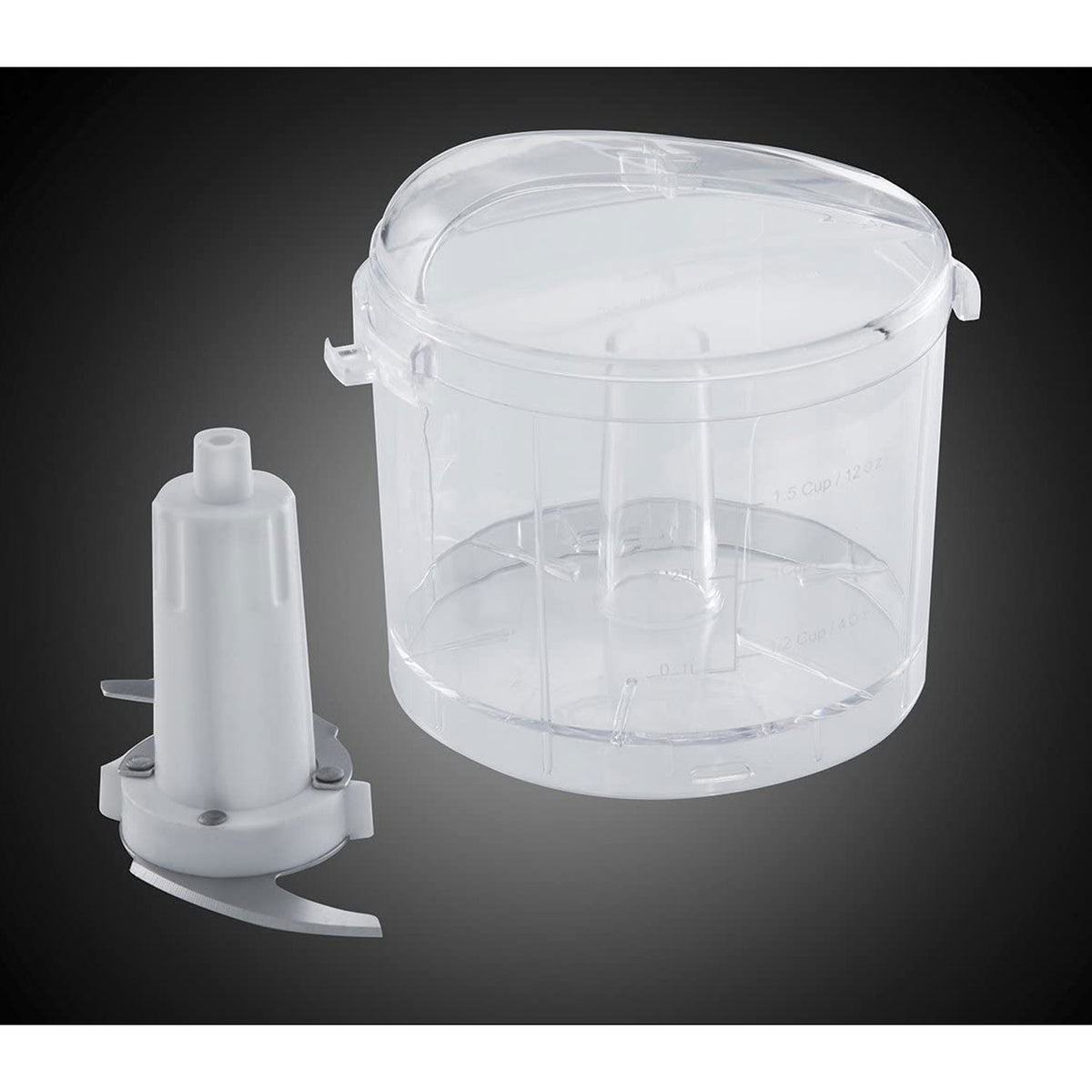 Russell Hobbs Mini Chopper 500ml 130W Food Processor White Stainless Steel Blade