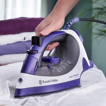 Russell Hobbs Easy Store Pro Plug And Wind Iron Ceramic 2400 W 330ml Water Tank - Purple