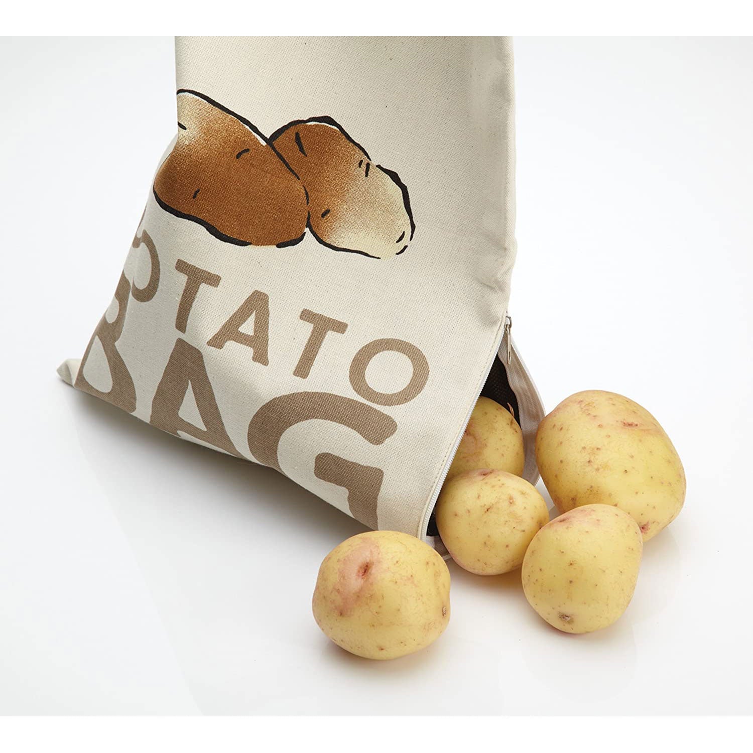 KitchenCraft Stay Fresh Potato Preserving Storage Bag 26 x 38 cm (10" x 15") - Beige Secondary image