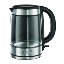 Russell Hobbs 21600 Illuminating Glass Kettle, 1.7 L - Blue Illumination