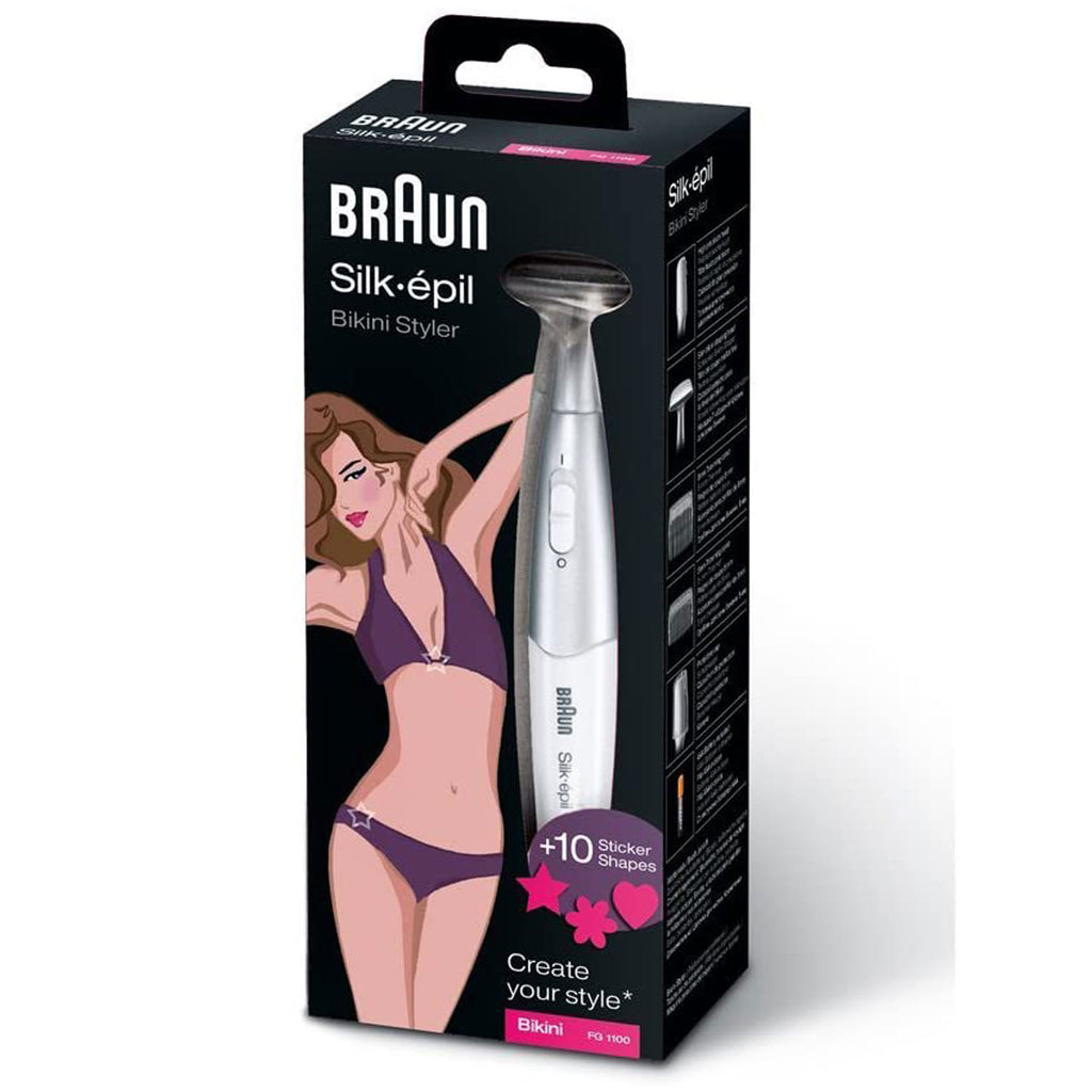 Braun Silk-epil 3-In-1 Cordless Bikini Trimmer With 4 Extras - White