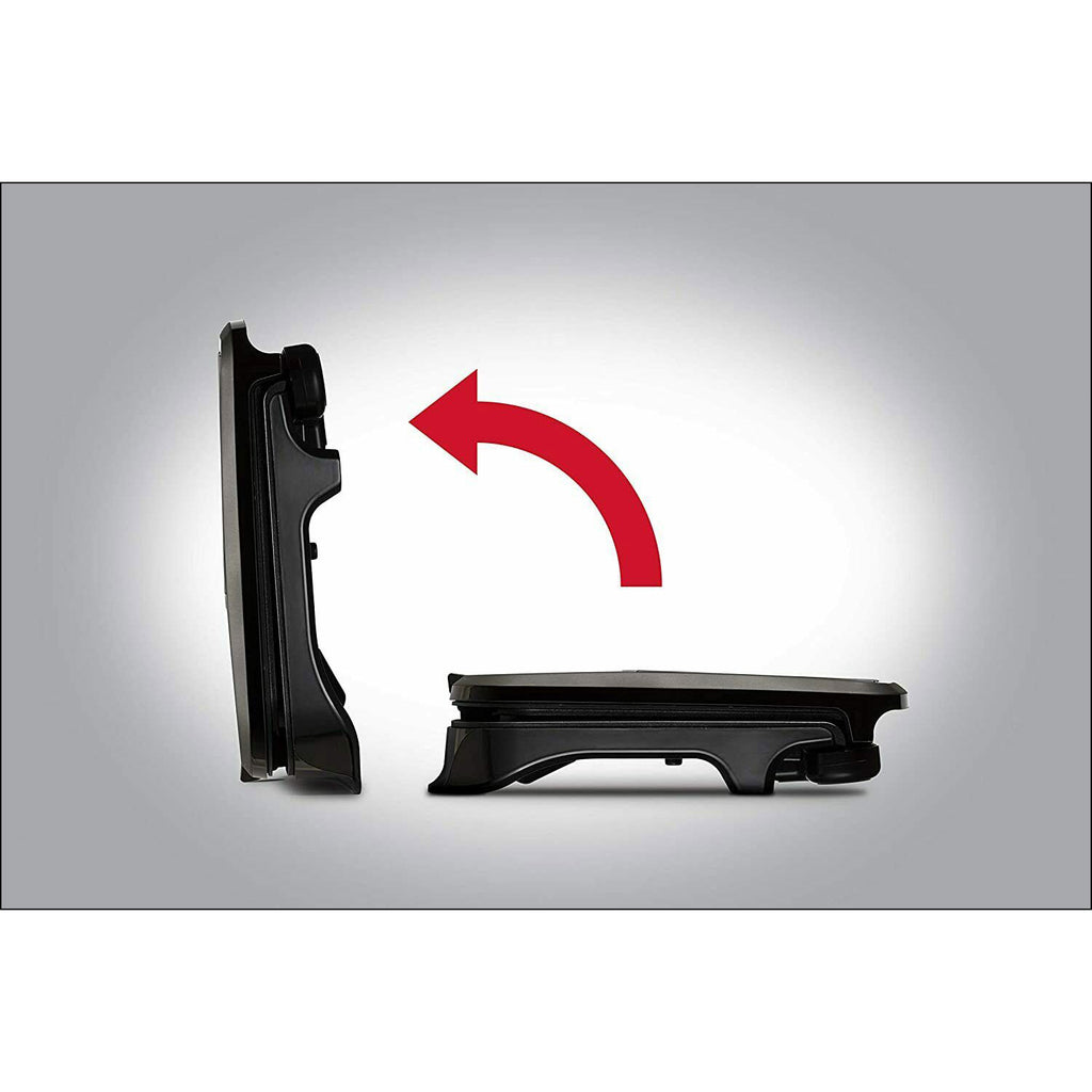 George Foreman Medium Fit Grill - Versatile Griddle, Hot Plate and Toastie Machine in Black