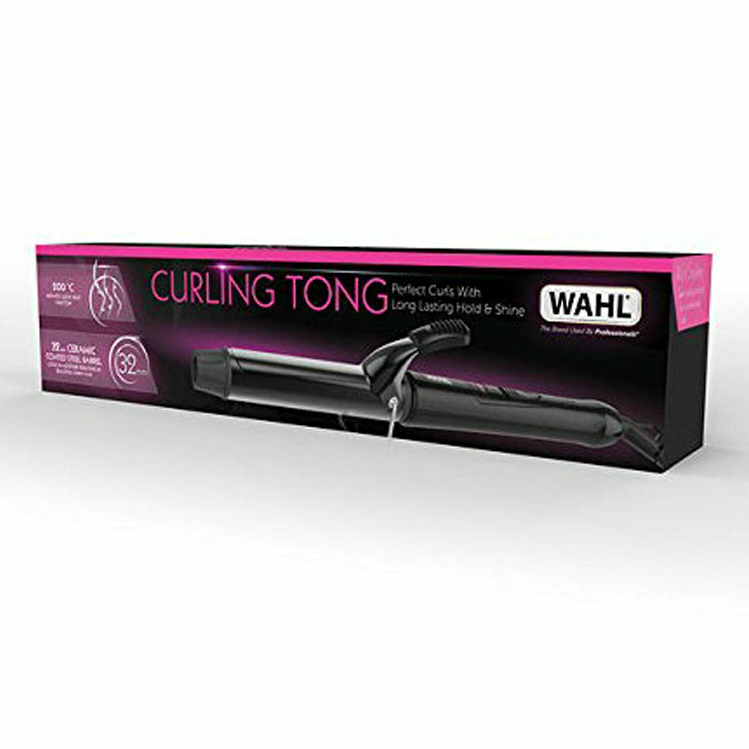 Wahl Ceramic Steel Hair Curling Tongs 200°C Quick Heat Function 32mm Secondary image