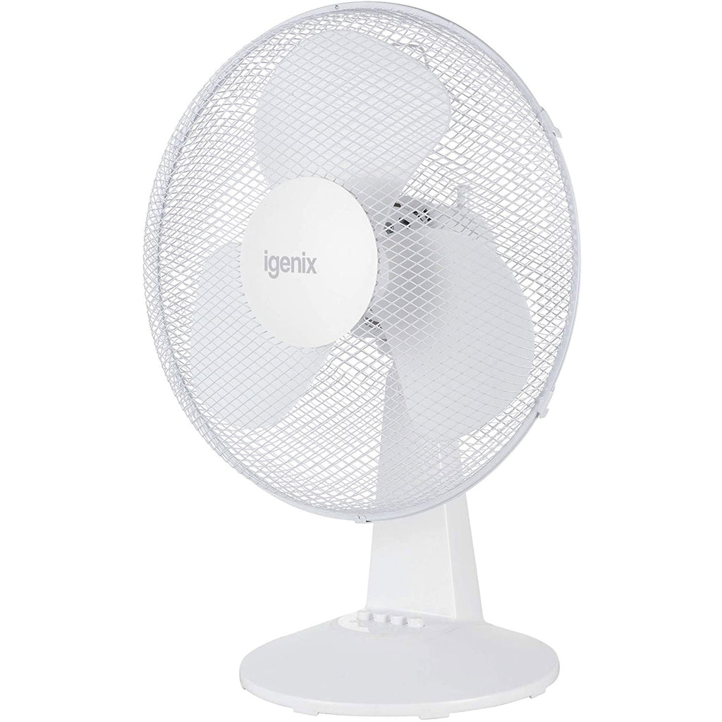 Igenix DF1610 Portable Desk Fan 16 Inch Quiet Oscillating 3-Speed Adjustable Tilt