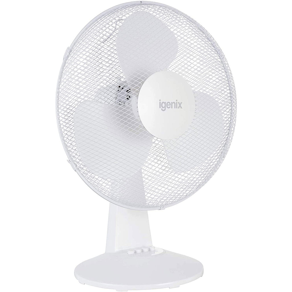 Igenix DF1610 Portable Desk Fan 16 Inch Quiet Oscillating 3-Speed Adjustable Tilt