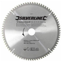 Silverline TCT Aluminum Circular Saw Blade 80 Teeth 250mm x 30mm