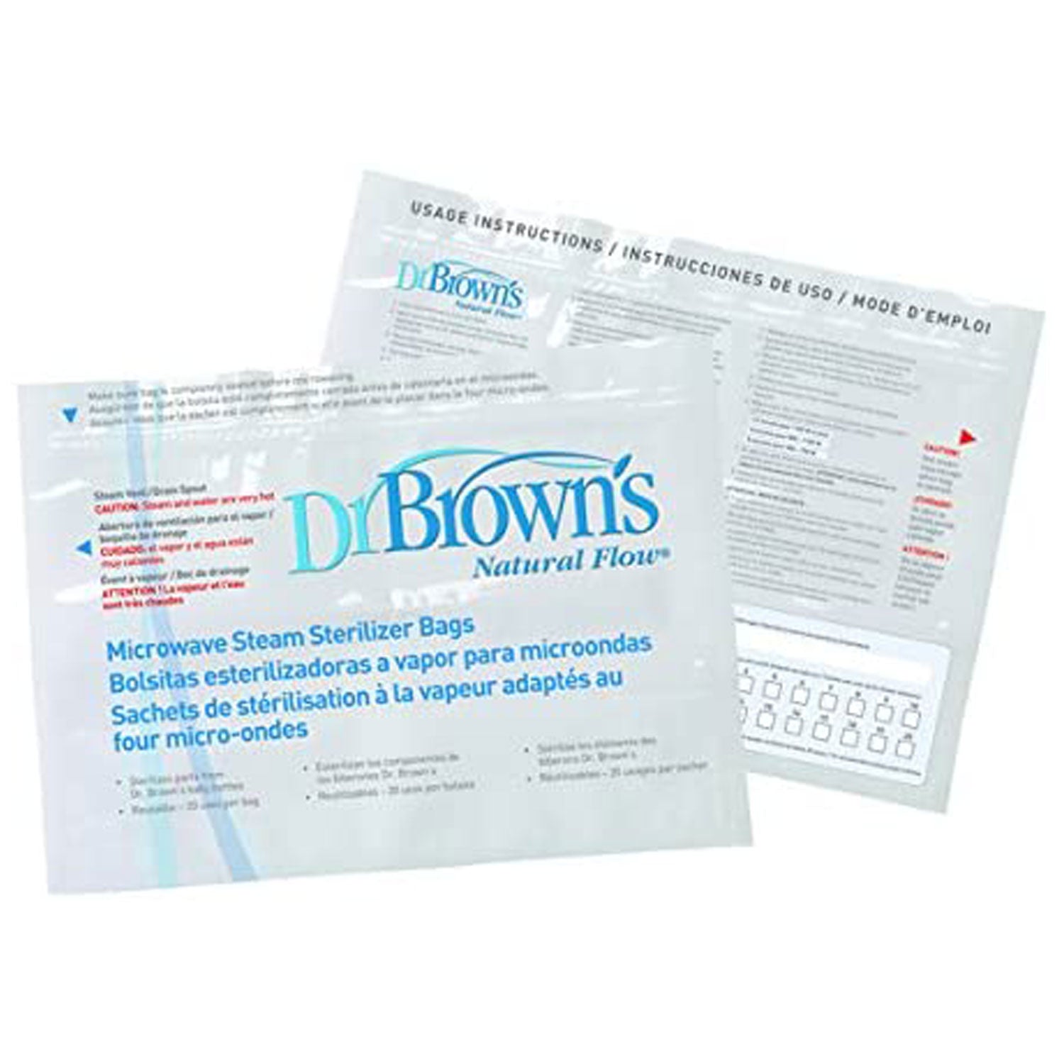 Dr Brown Options Microwave Steriliser Bag (Pack of 5) Secondary image