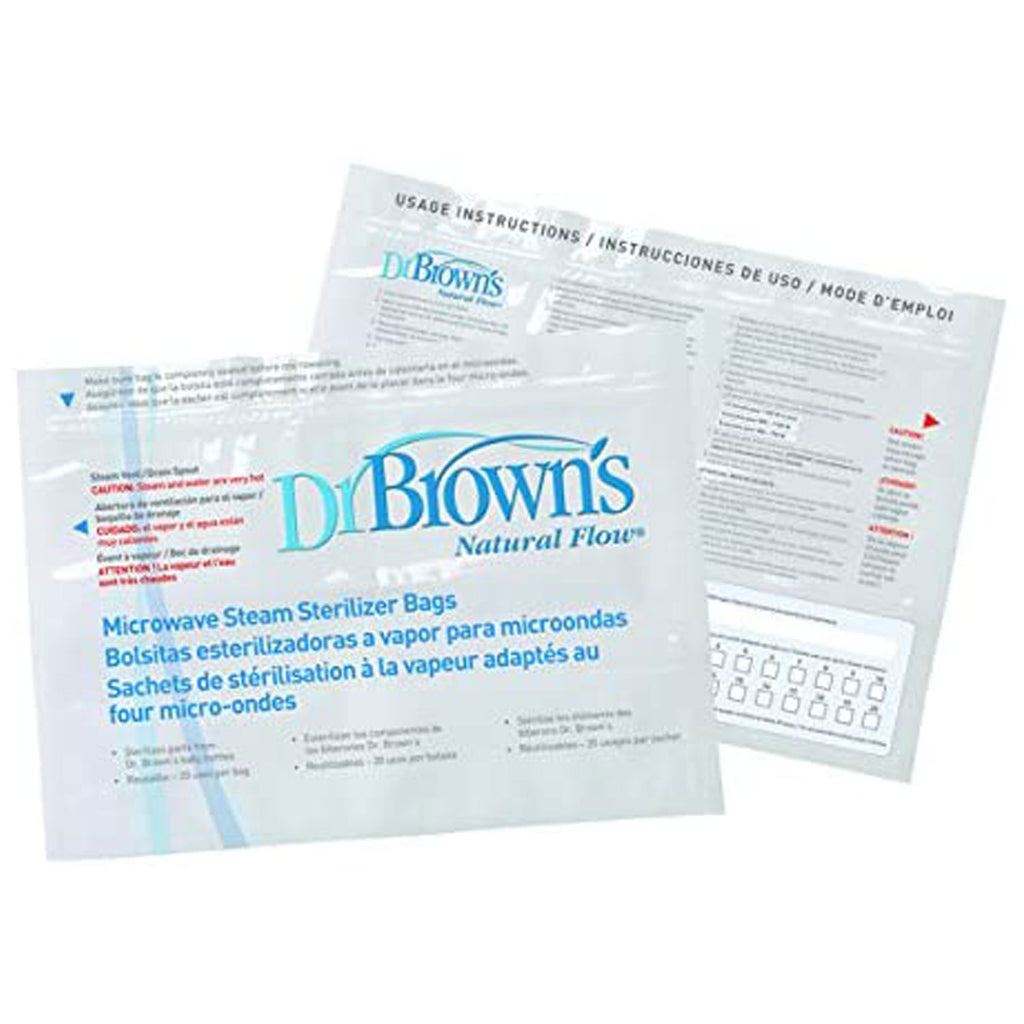 Dr Brown Options Microwave Steriliser Bag (Pack of 5)
