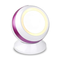 Babyliss Illuminated Globe Mirror Makeup Vanity Mirror with Storage White Pink 15cm