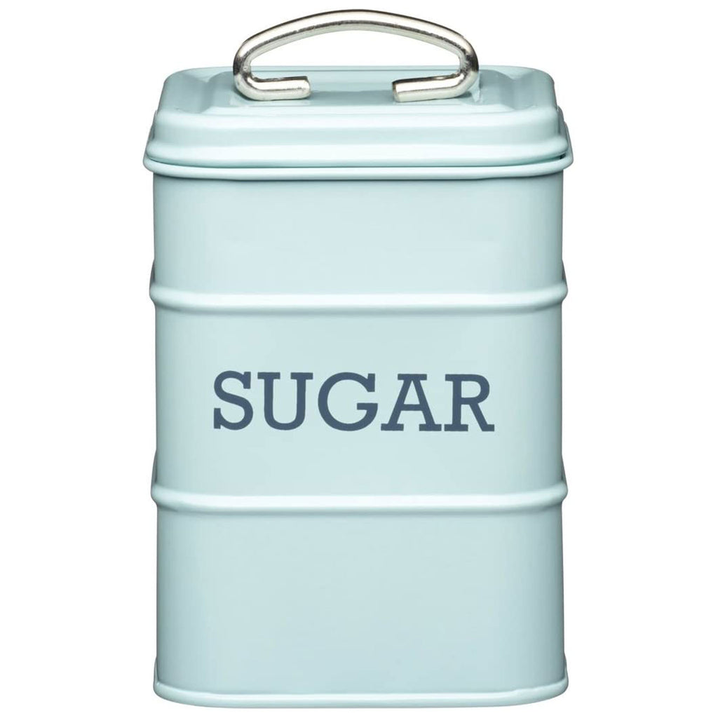 KitchenCraft Living Nostalgia Metal Sugar Canister - Vintage Blue
