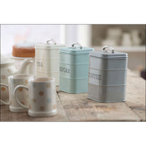 KitchenCraft Living Nostalgia Metal Sugar Canister - Vintage Blue