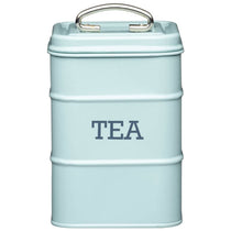 KitchenCraft Living Nostalgia Metal Tea Caddy - Vintage Blue