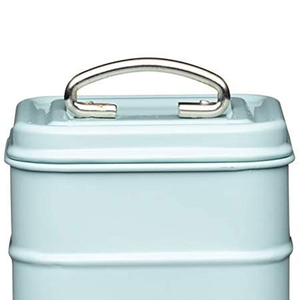 KitchenCraft Living Nostalgia Metal Tea Caddy - Vintage Blue