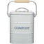 KitchenCraft Living Nostalgia Metal Kitchen Compost Bin French In Grey