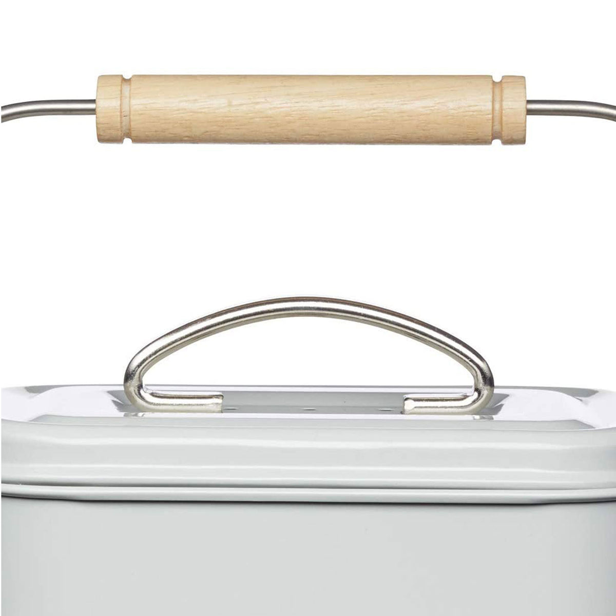 KitchenCraft Living Nostalgia Metal Kitchen Compost Bin French In Grey