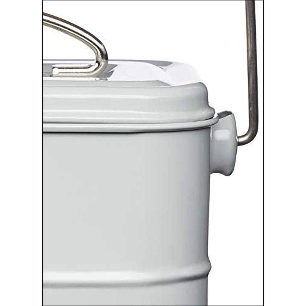 KitchenCraft Living Nostalgia Metal Kitchen Compost Bin French In Grey