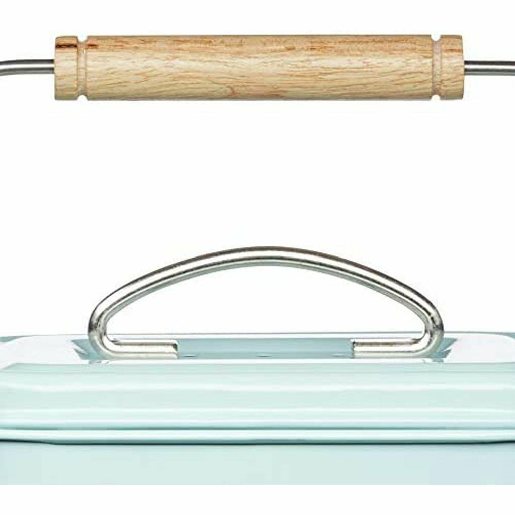 KitchenCraft Living Nostalgia Metal Kitchen Compost Bin 3 Litres - Vintage Blue