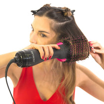 Revlon Pro Collection Salon One Step Hair Dryer And Volumiser Hot Air Stylers - Black/Pink