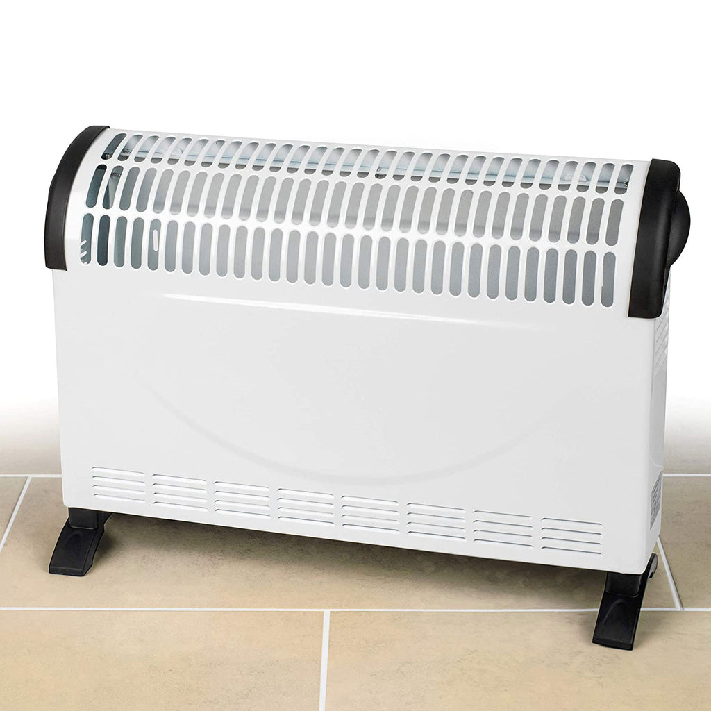 Daewoo Convector Heater 2000W – 3 Heat Settings With Thermostat & Safety Cut-Out White