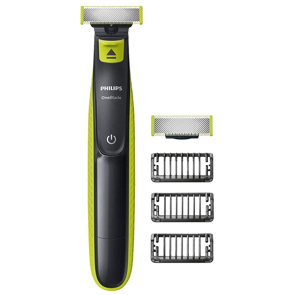 Philips OneBlade Wet And Dry Hair Trimmer For Face Trim, Edge, Shave - Lime Green Main image