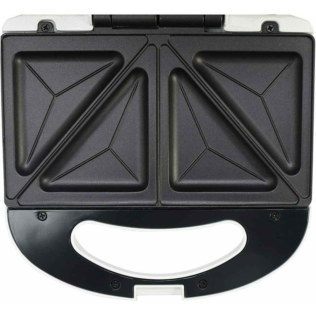 Fine Elements Deep Fill 2 Portion Sandwich Toaster with Easy Clean Non Stick Coating Plates - White