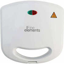 Fine Elements Deep Fill 2 Portion Sandwich Toaster with Easy Clean Non Stick Coating Plates - White