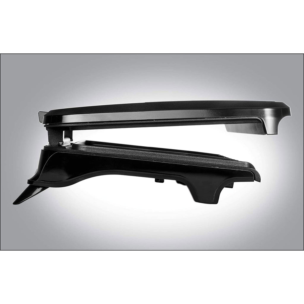 George Foreman Large Fit Grill - Versatile Griddle, Hot Plate and Toastie Machine in Black