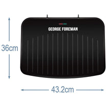 George Foreman Large Fit Grill - Versatile Griddle, Hot Plate and Toastie Machine in Black