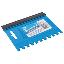 Silverline Combination Squeegee Spreader 125 x 95mm - 6mm Teeth - Blue/Black