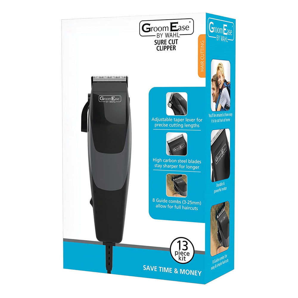 Wahl Men's GroomEase Sure Cut Hair Clipper Trimmer ,4 Piece Kit