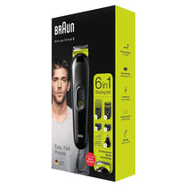 Braun 6 In 1 All In One Mens Beard Face And Hair Trimmer Grooming Kit with 5 Attachments