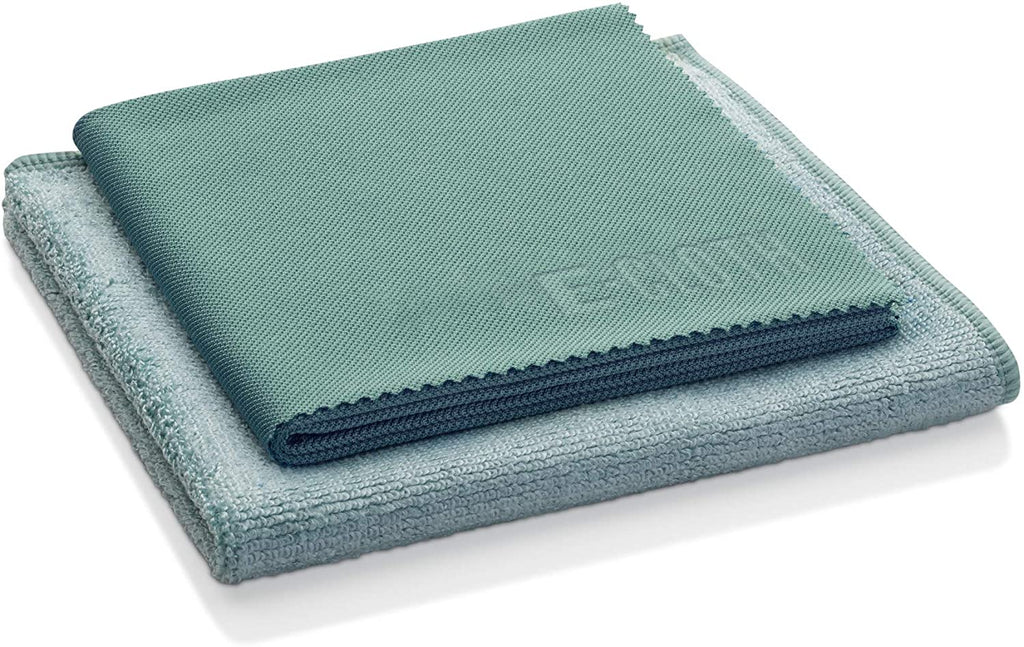 E-Cloth Kitchen Cleaning Cloths 2 Pack 32cm x 32cm - Blue & Green