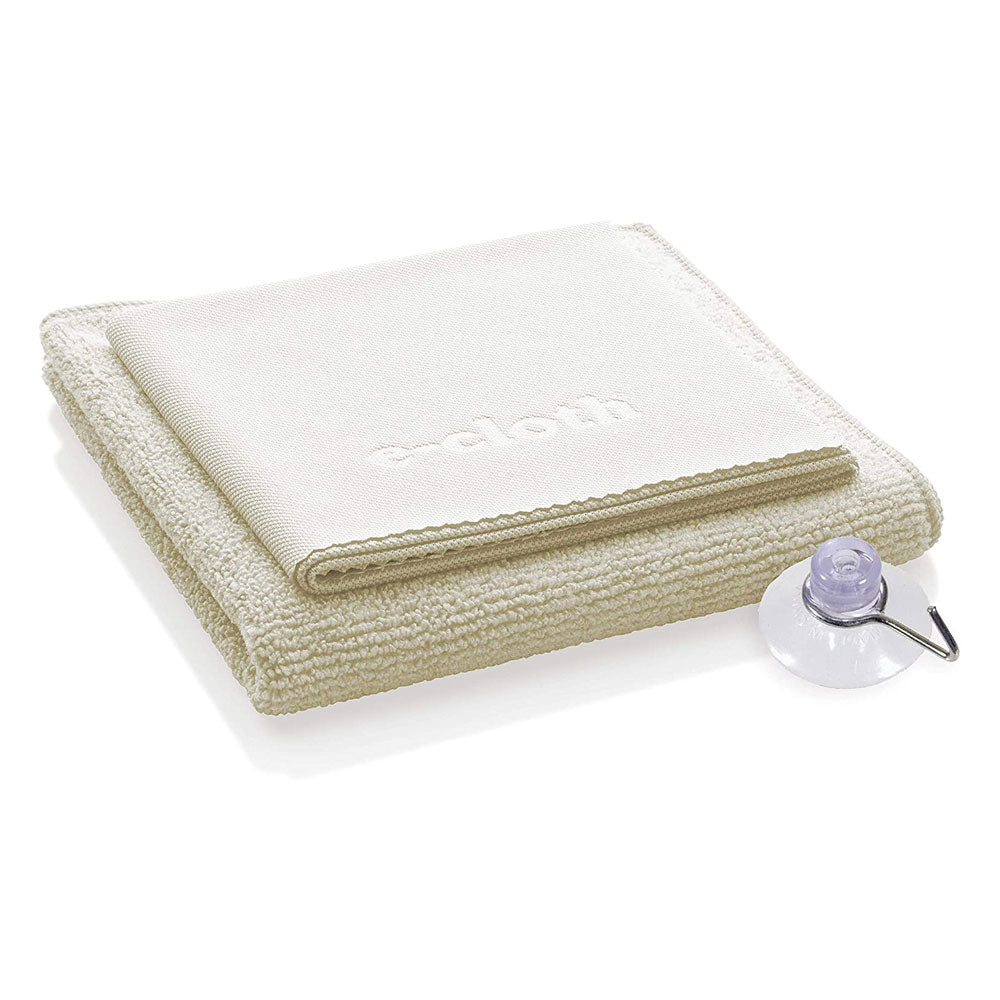 E-Cloth Shower Cleaning Cloth 2 Pack - Ivory