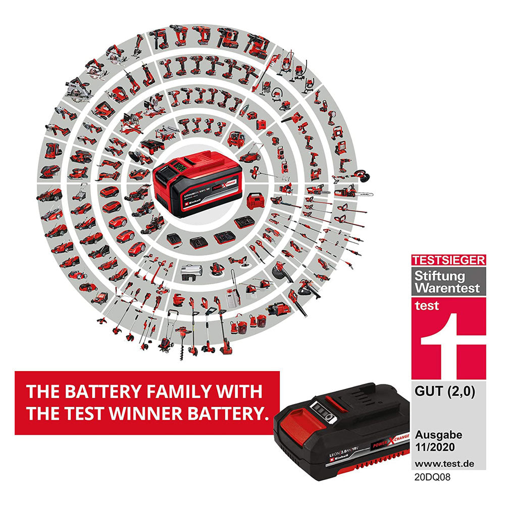 Einhell 2.5Ah Power X-Change Starter Kit - Battery & Charger Universal For All Power X-Change Devices Secondary image