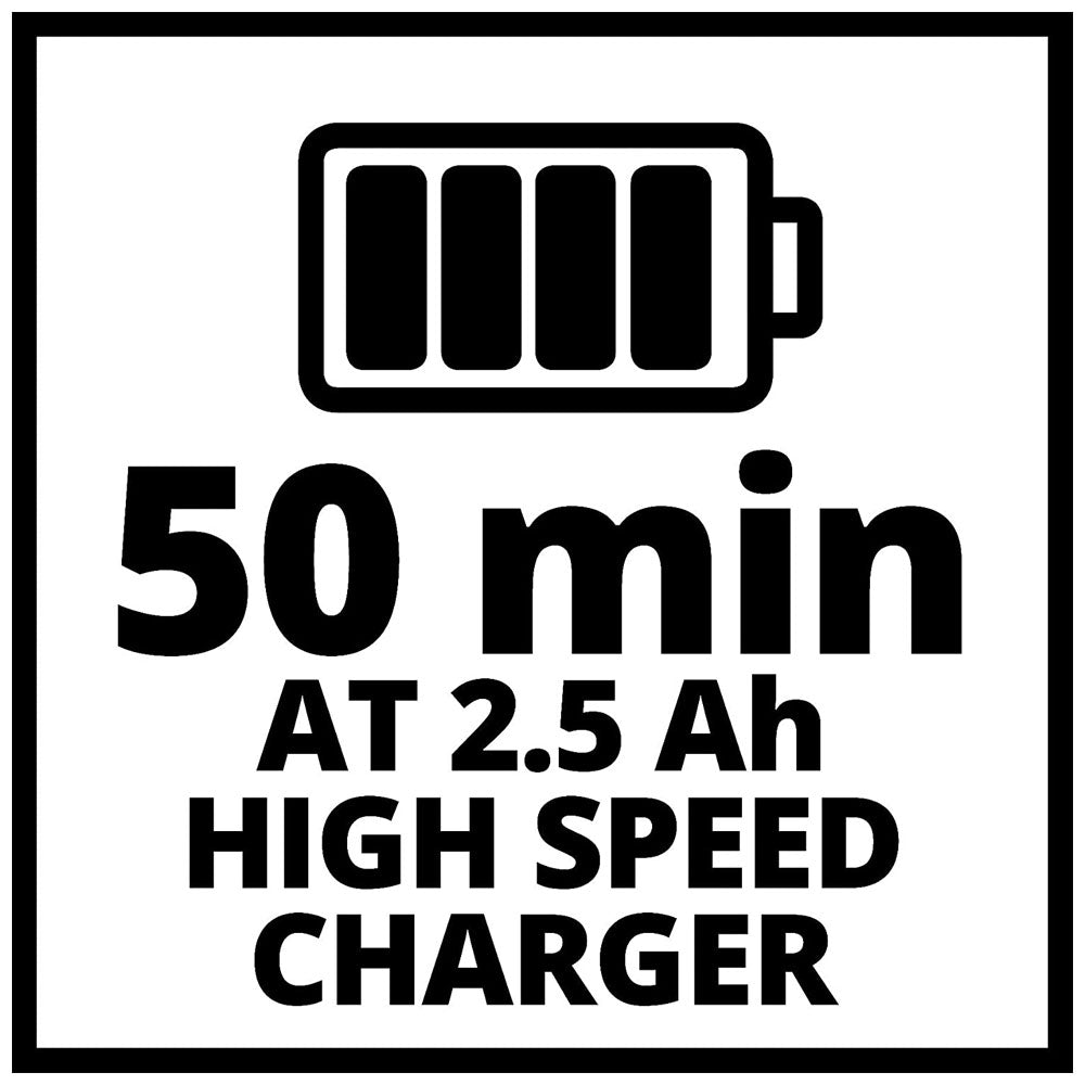 Einhell 2.5Ah Power X-Change Starter Kit - Battery & Charger Universal For All Power X-Change Devices