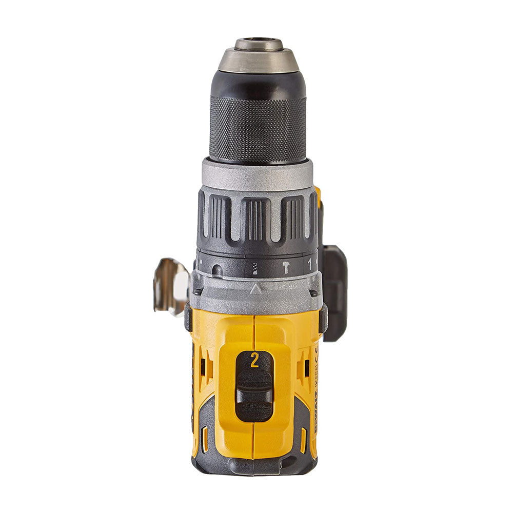Dewalt 18V XR Li-Ion Brushless Compact Combi Hammer Drill Bare Unit - Yellow/Black Secondary image