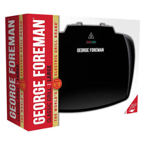 George Foreman Entertaining 10 Portion Large Grill Stainless Steel 2400 W - Black