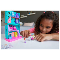 Polly Pocket Pollyville Arcade Set With 4 Floors 2 Dolls & 5 Accessories - Multicolor