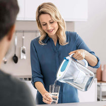 Brita Style Water Filter Jug With MAXTRA+ Filter Cartridges Plastic 2.4 Litres - White Soft Blue