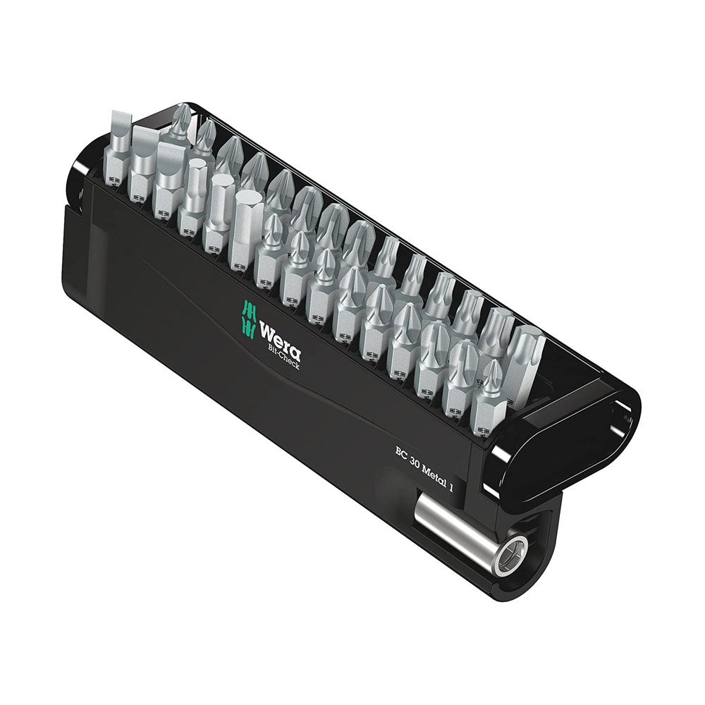 Wera Bit-Check Metal PZ PH TX SL Hex Bit 30pc Set