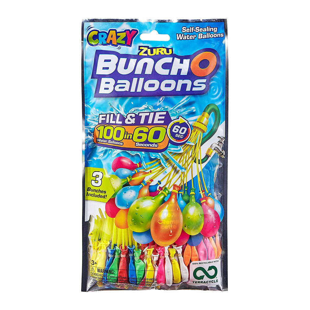 ZURU Bunch O Balloons - Fill & Tie 100 Crazy Water Balloons in 60 Seconds Main image