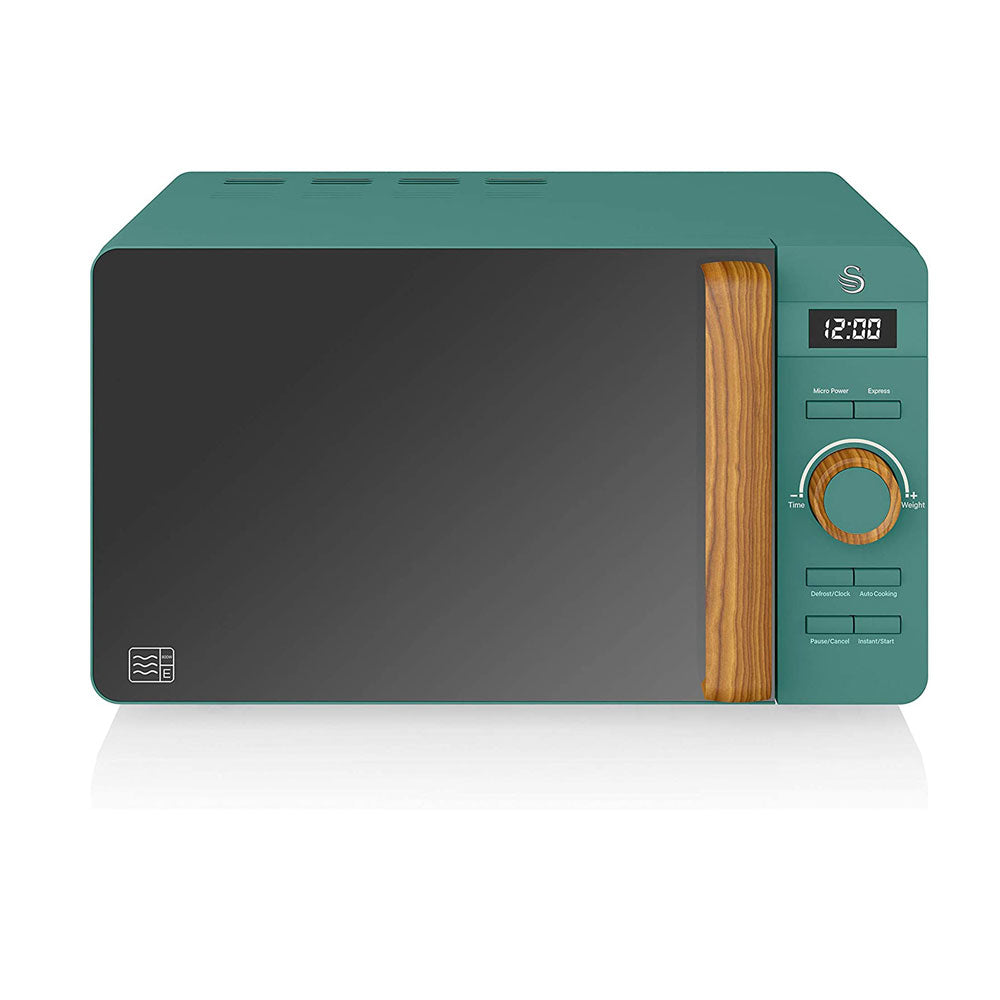 Swan Nordic Digital Microwave Matte Finish 6 Power Levels 800 W 20 Litre - Pine Green Main image