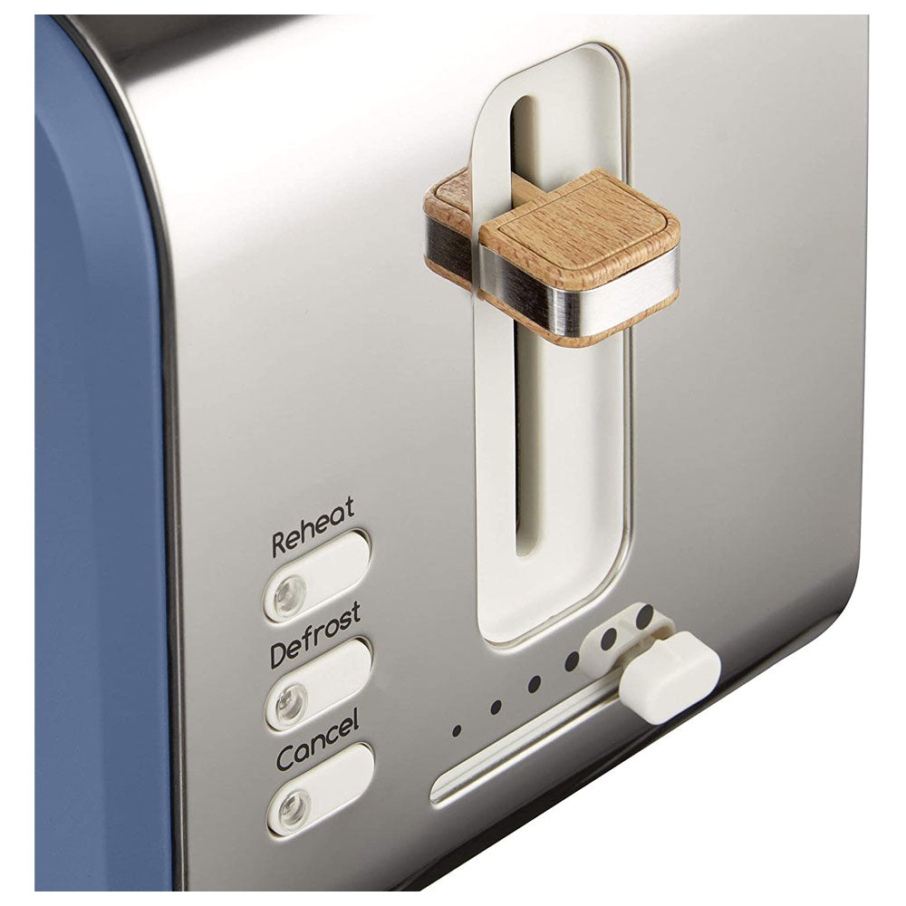 Swan Nordic 2 Slice Toaster With 6 Browning Levels Soft Touch And Matte Finish - Blue