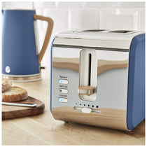 Swan Nordic 2 Slice Toaster With 6 Browning Levels Soft Touch And Matte Finish - Blue