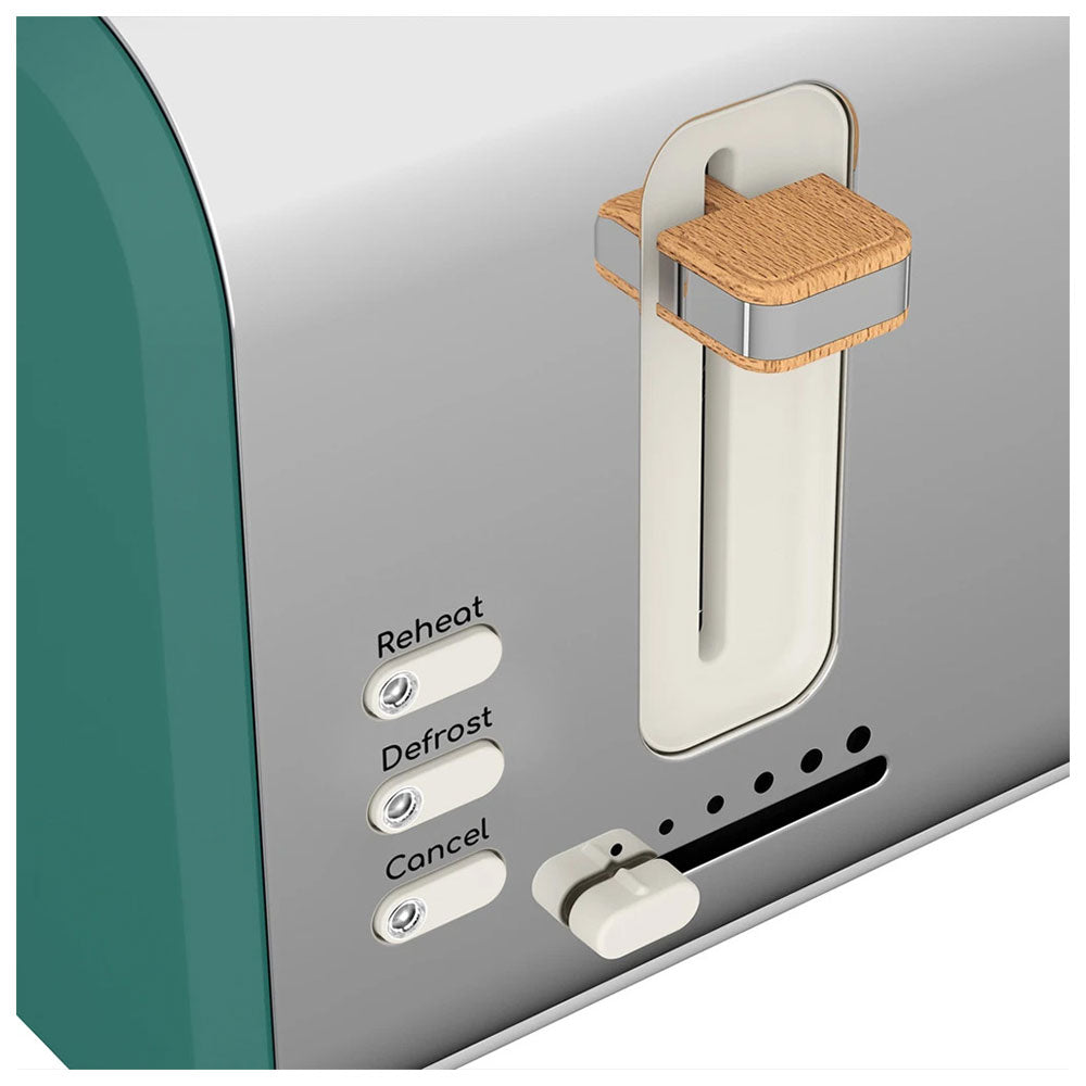 Swan Nordic 2 Slice Toaster With 6 Browning Levels Soft Touch And Matte Finish - Pine Green