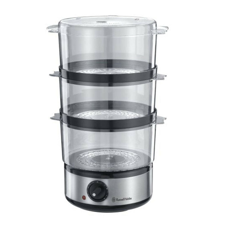 Russell Hobbs Food Collection Compact 3 Tier Food Steamer 400 W 7 Litre - Stainless Steel Secondary image